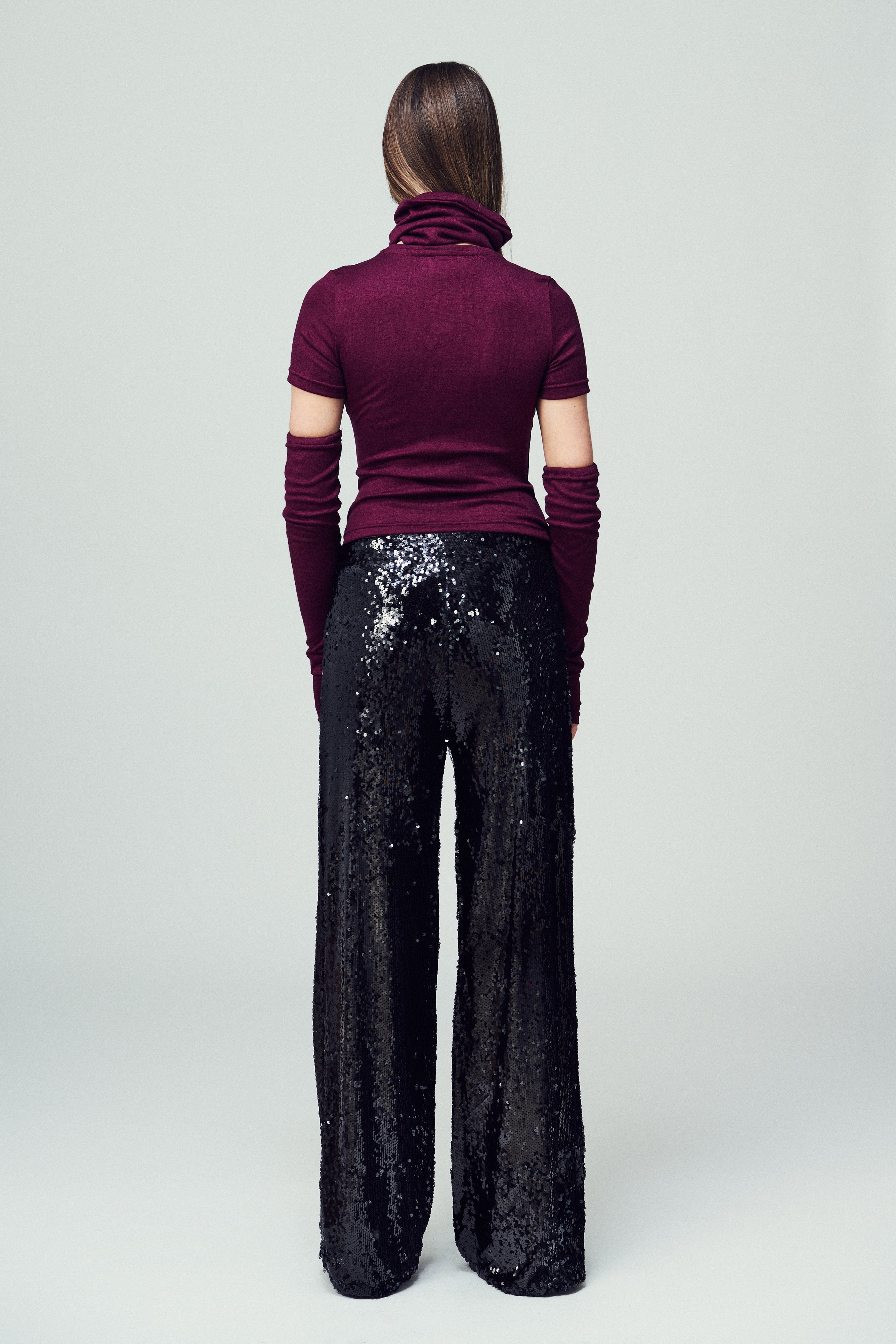 Maglia Allegra in jersey bordeaux