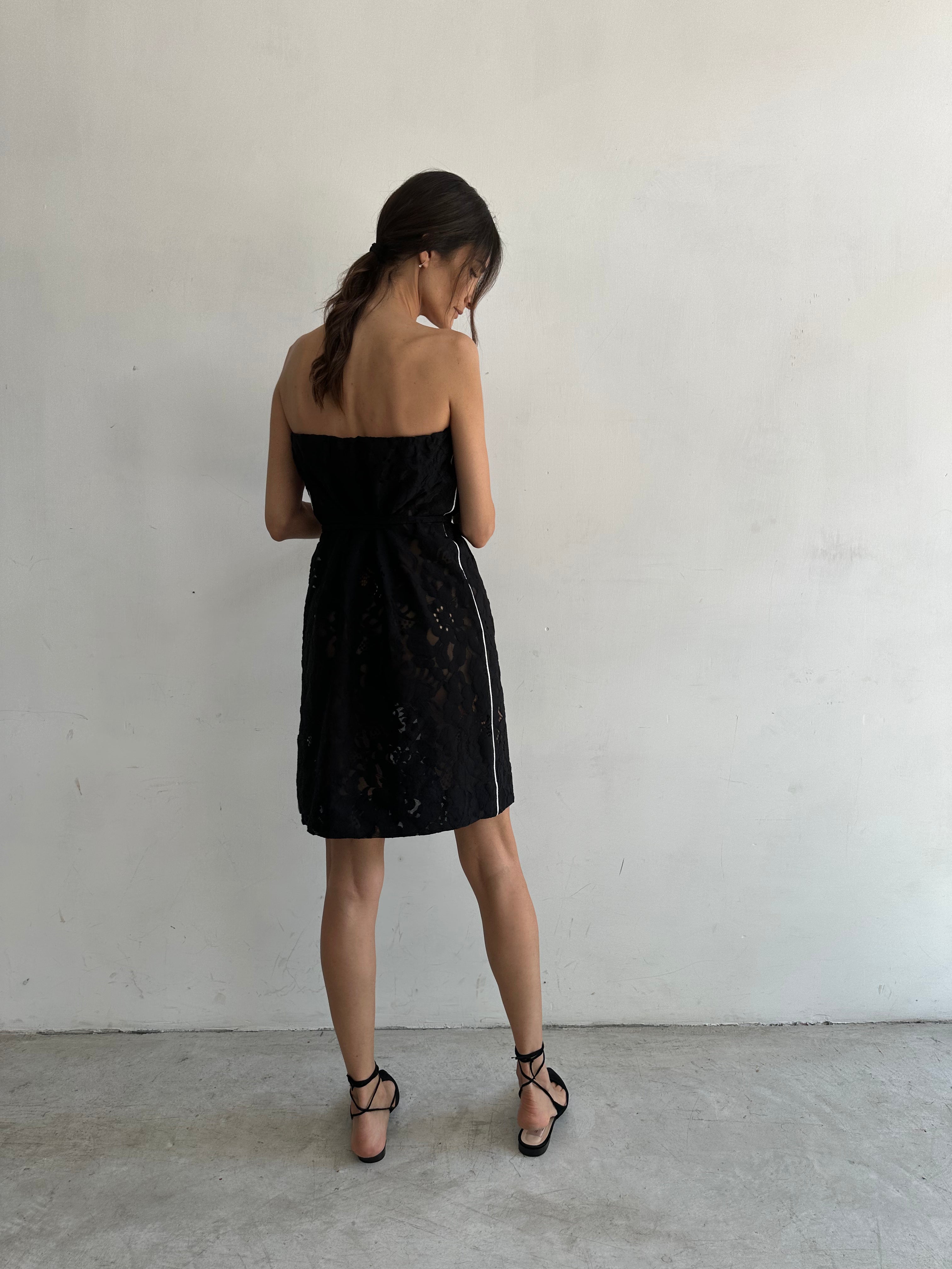 Miele Abito Nero In Pizzo