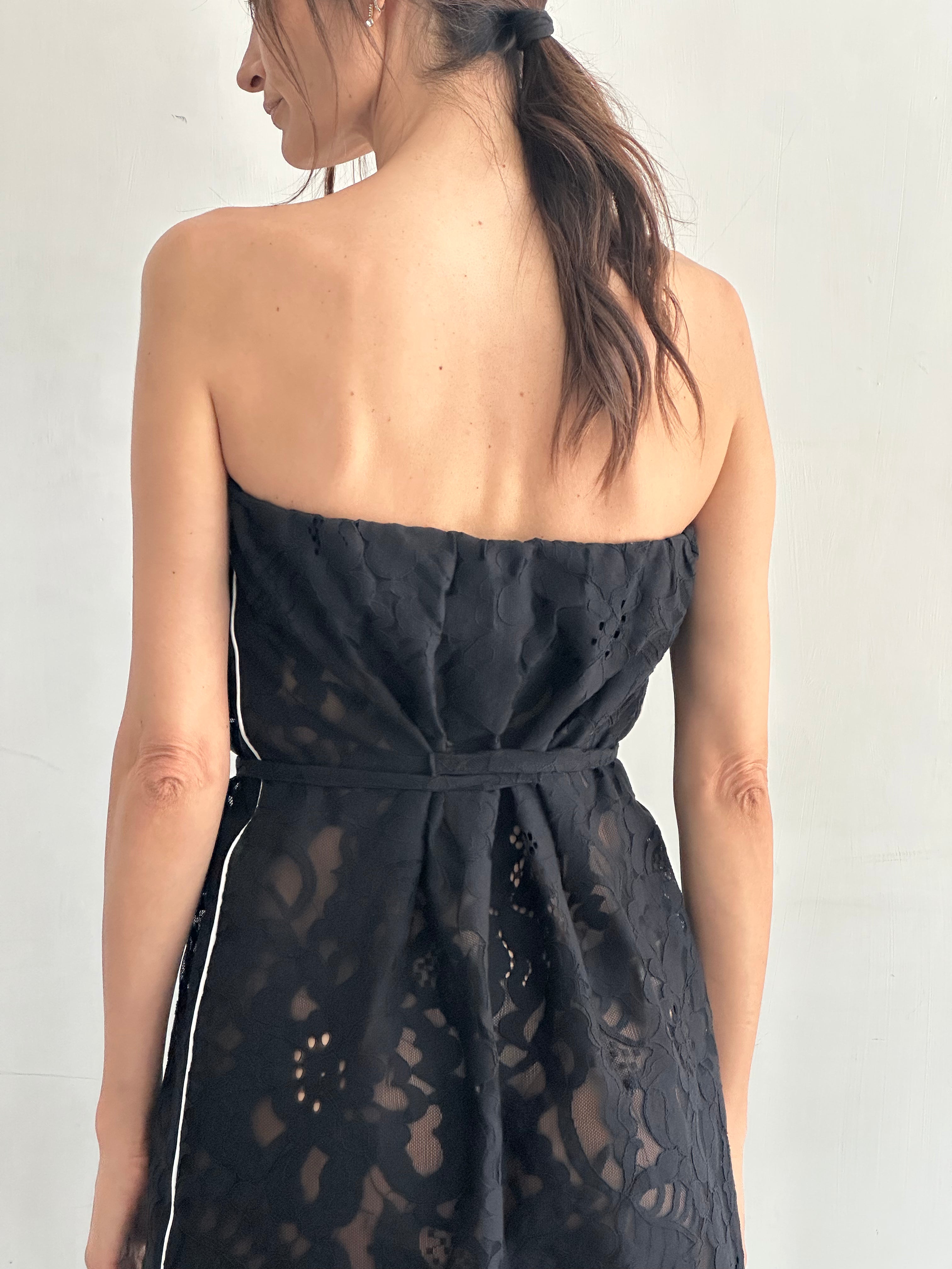 Miele Abito Nero In Pizzo
