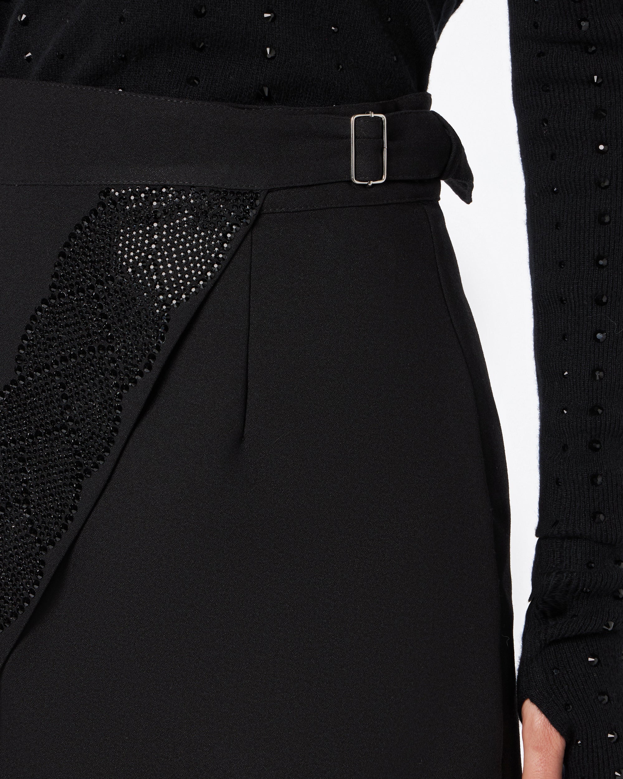 Wanda gonna pit treccia strass nera