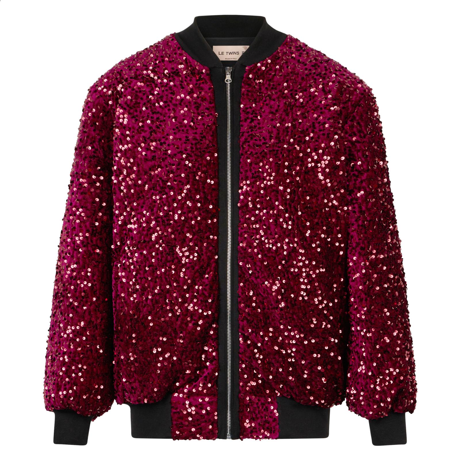 Bomber pailletes paiper bordeaux