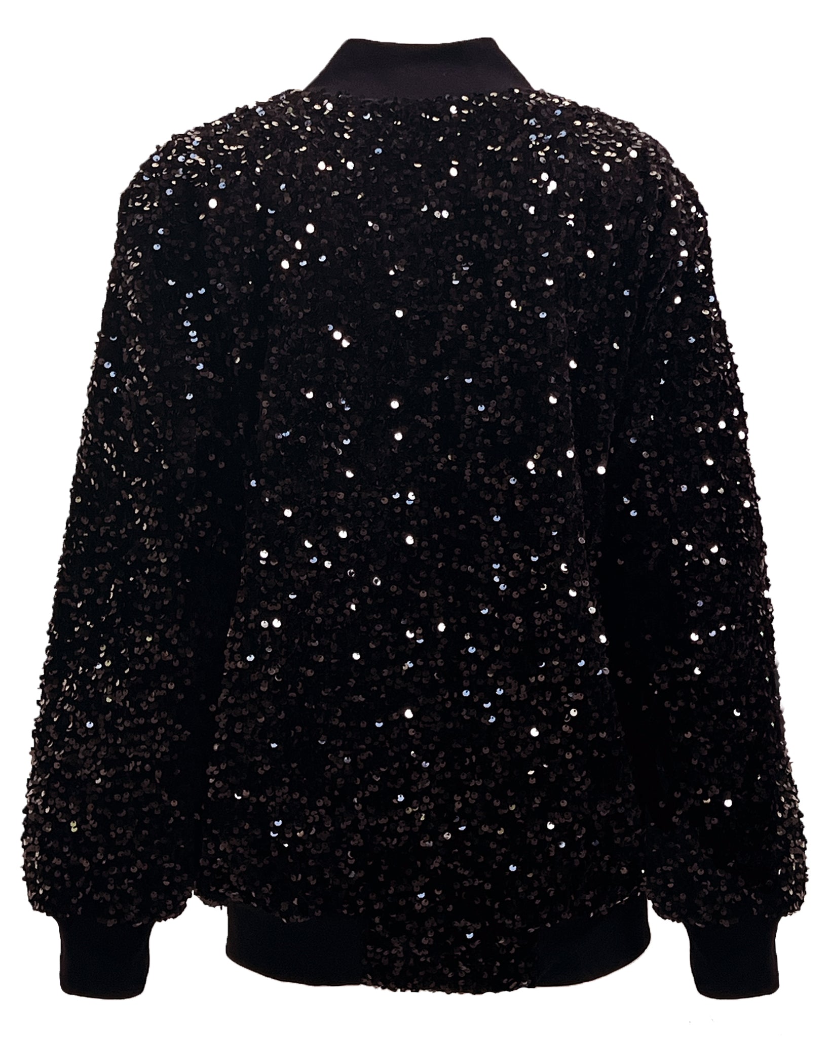 Bomber pailletes paiper nero