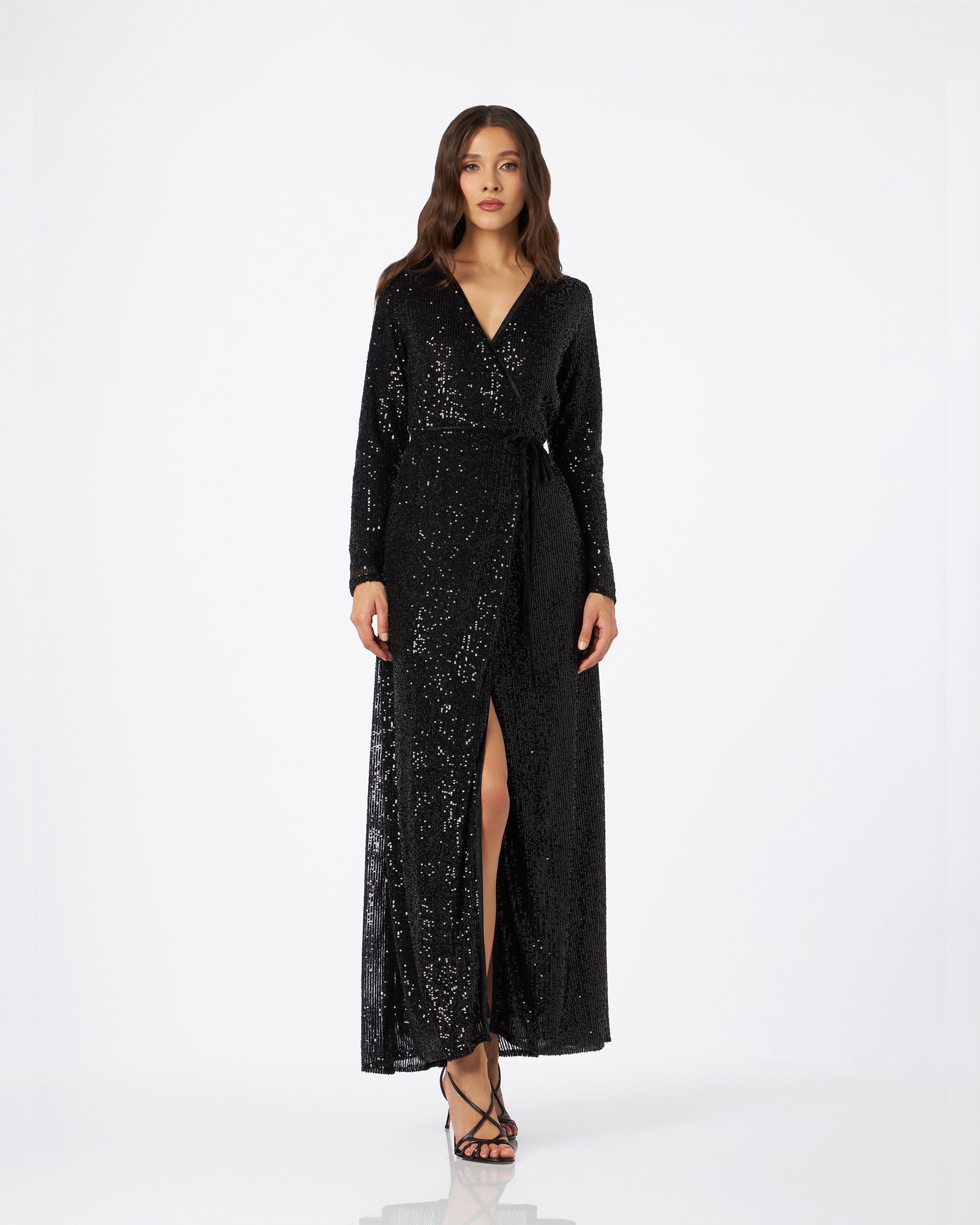 Arianna abito in paillettes nero