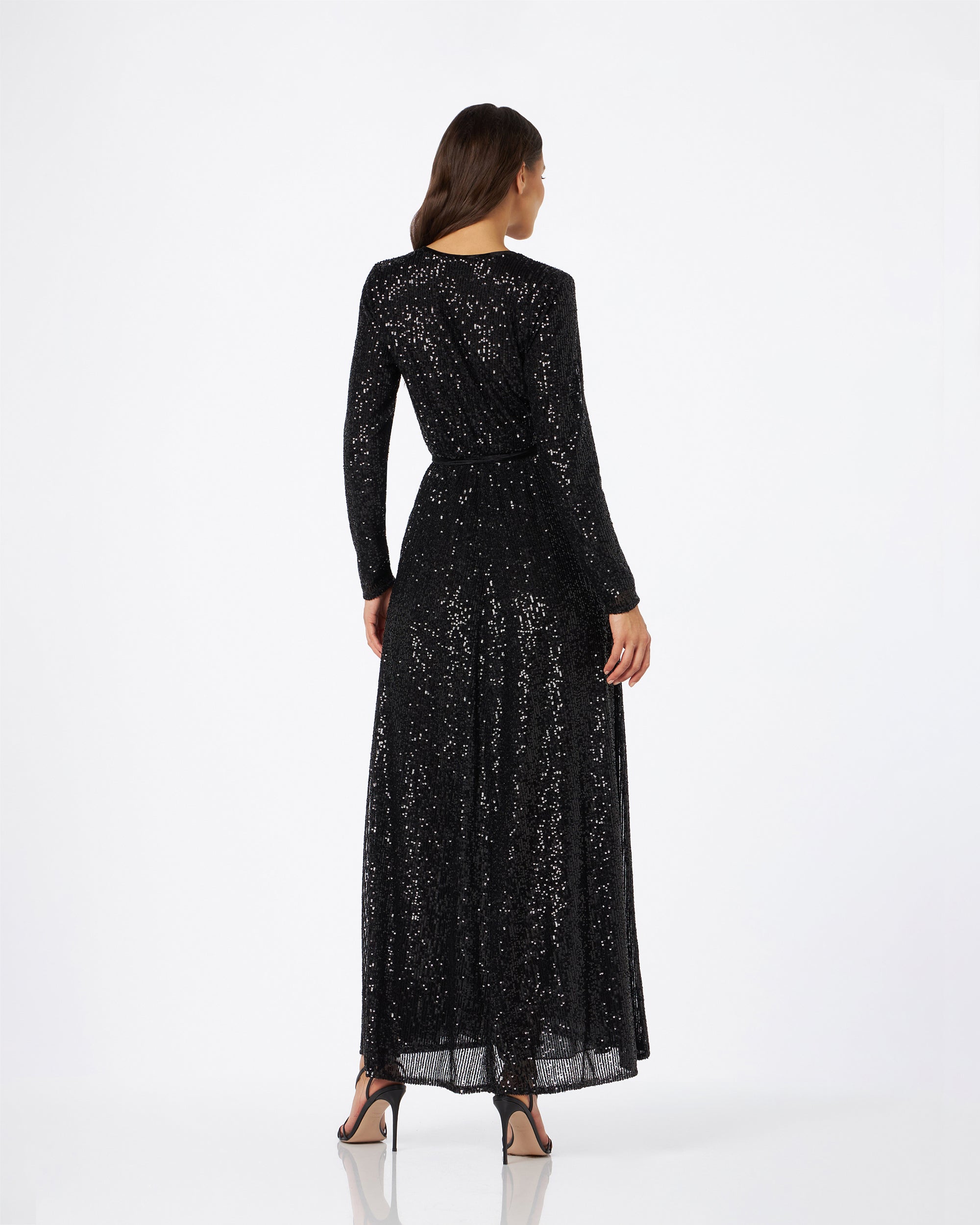 Arianna abito in paillettes nero