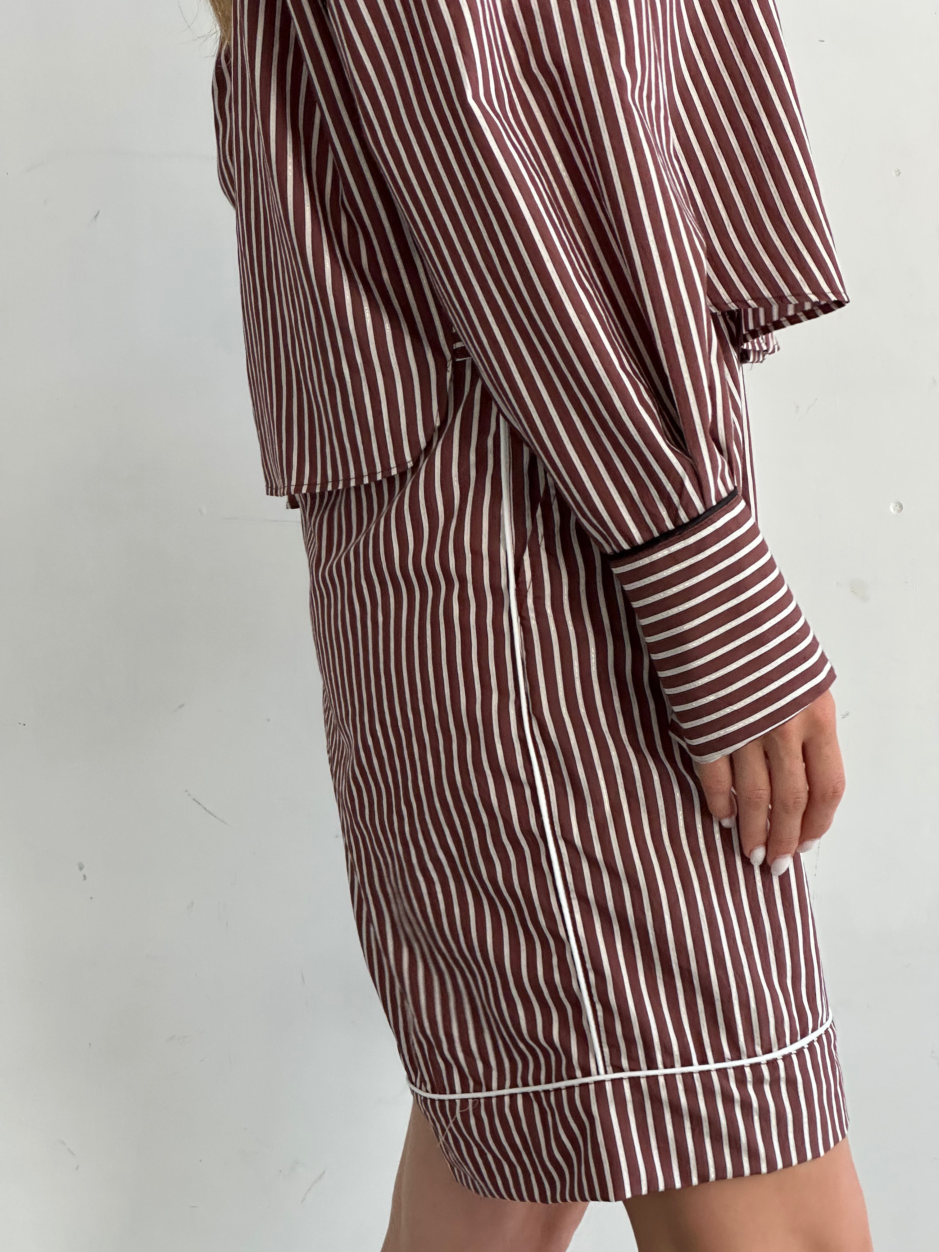 Mezzodì Shorts Marrone A Righe