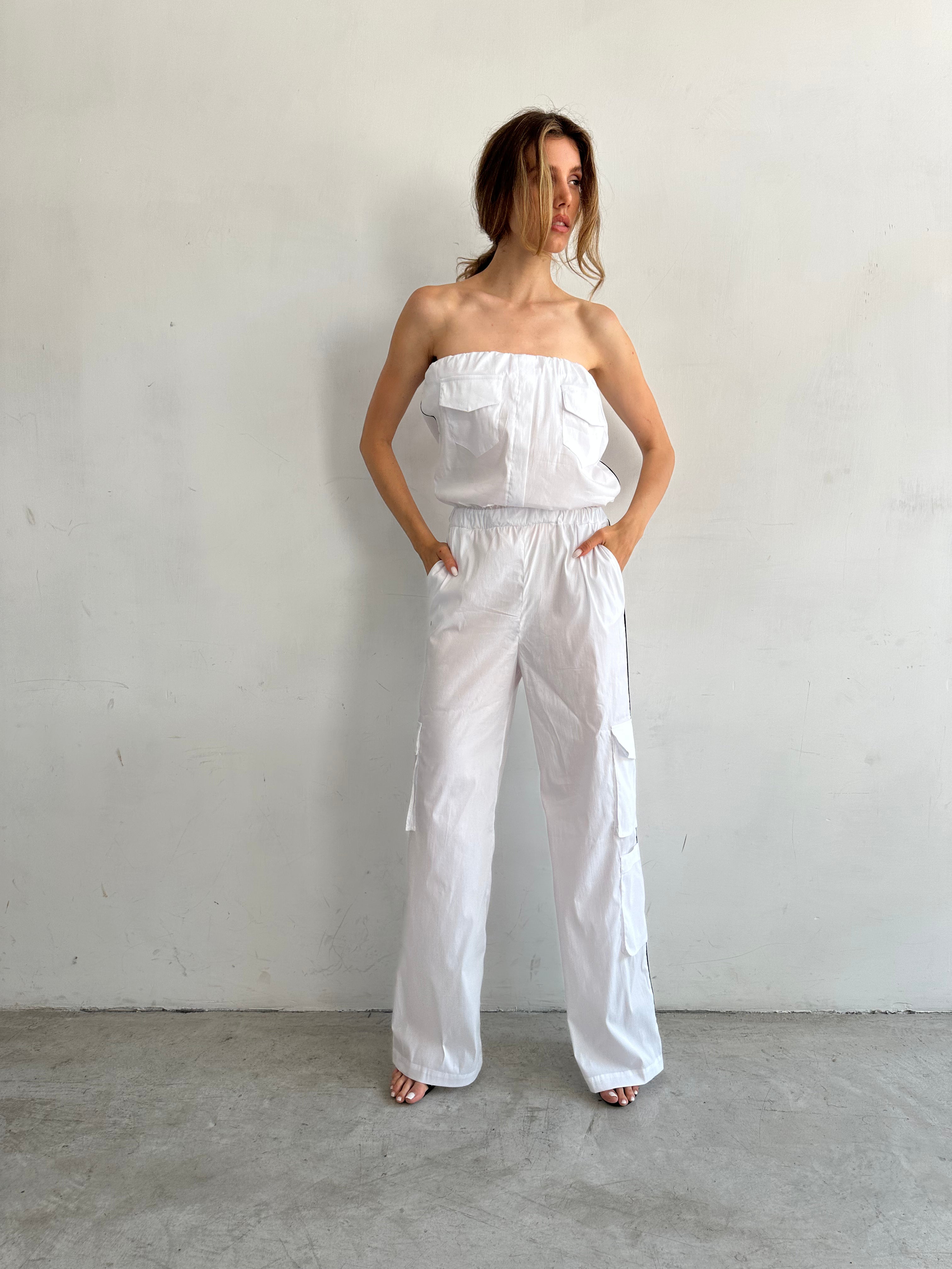 Mattina Tuta Bianca In Cotone