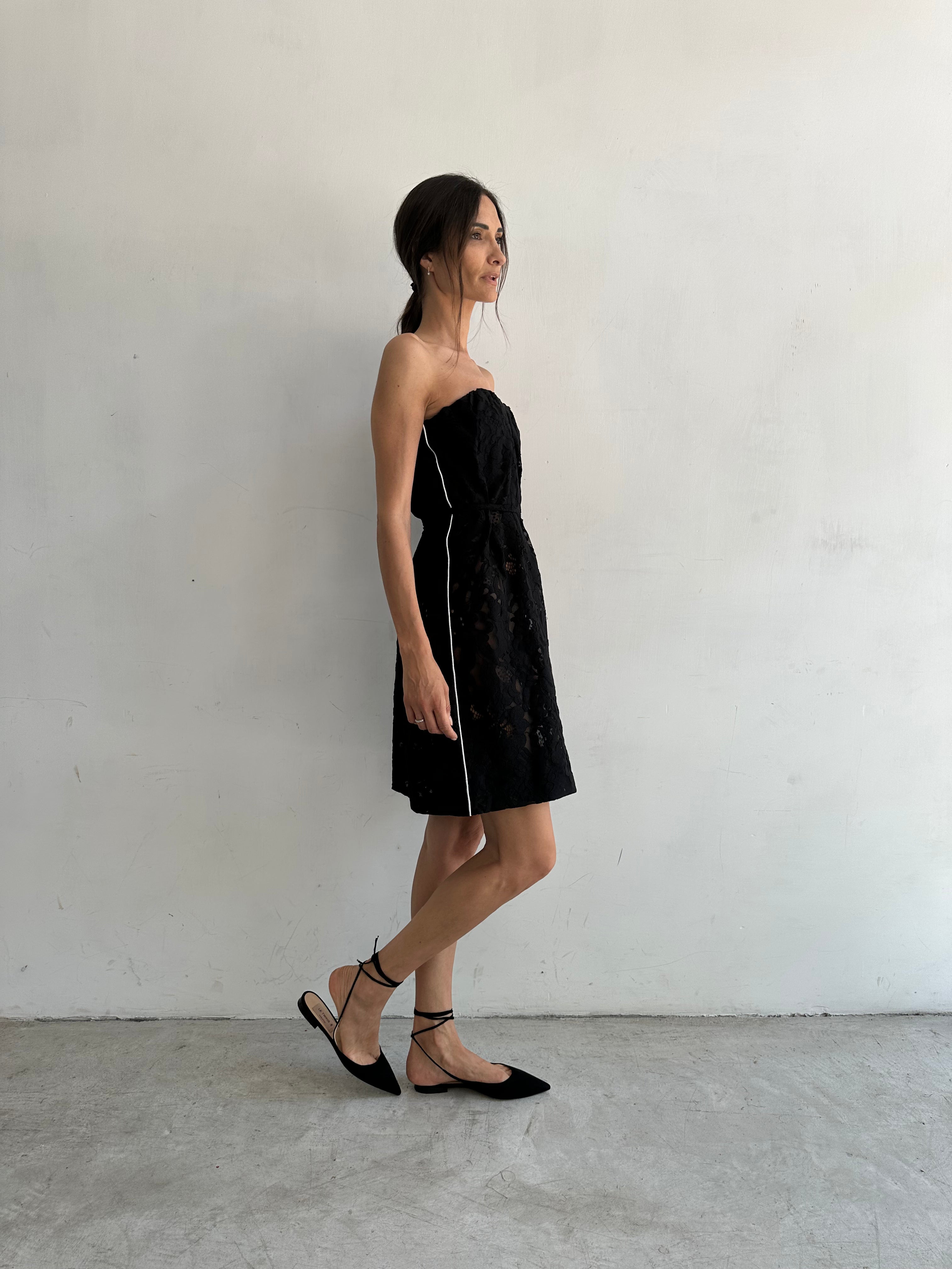 Miele Abito Nero In Pizzo