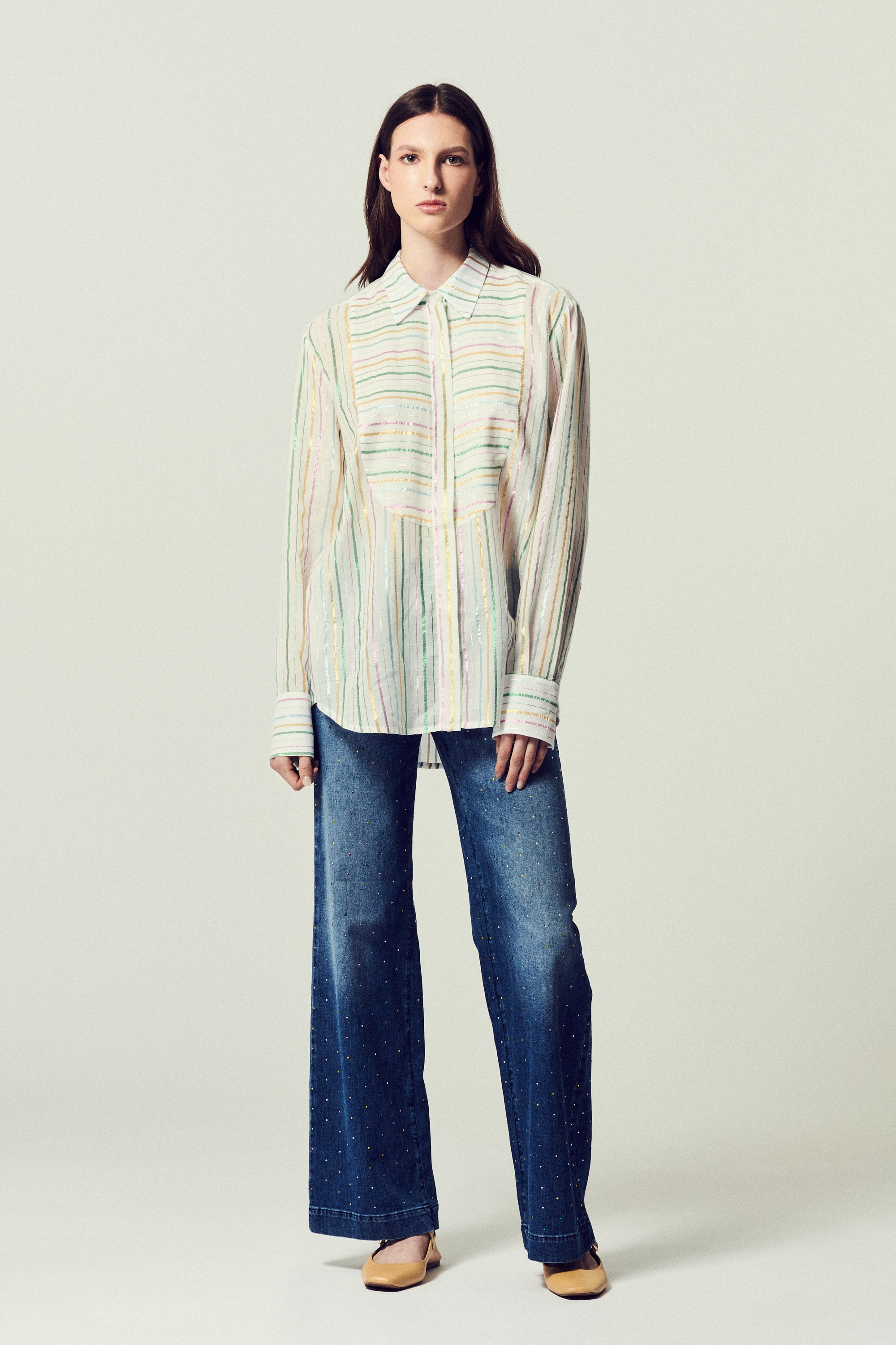 Pisa Camicia Riga Multicolor